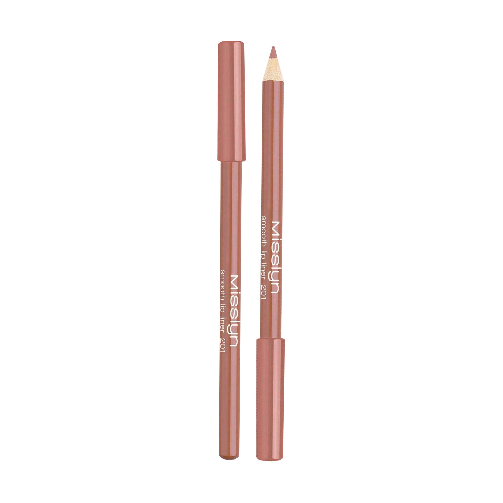 Олівець для губ Misslyn Smooth Lip Liner 201, 0.78 г